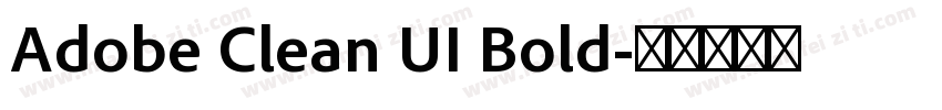 Adobe Clean UI Bold字体转换